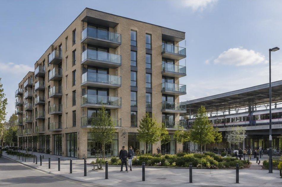 New apartment building beside the station in Abbey Wood