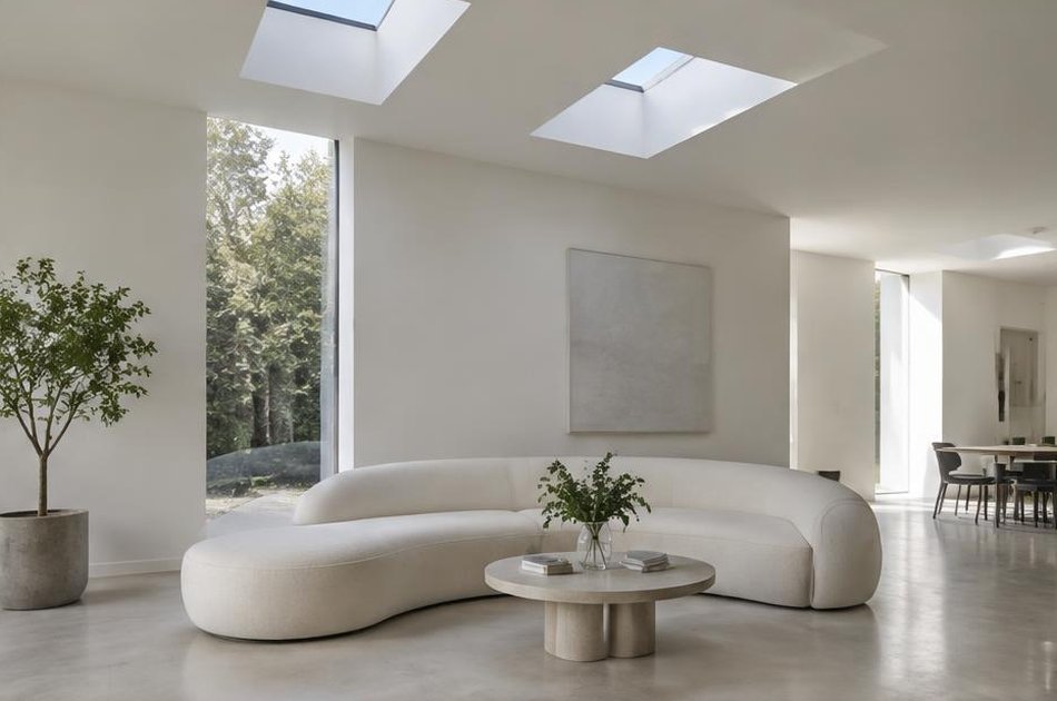 Refurbished interior with skylights in Abbey Wood