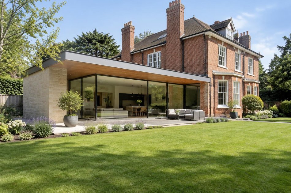 New contemporary rear extension in Bickley