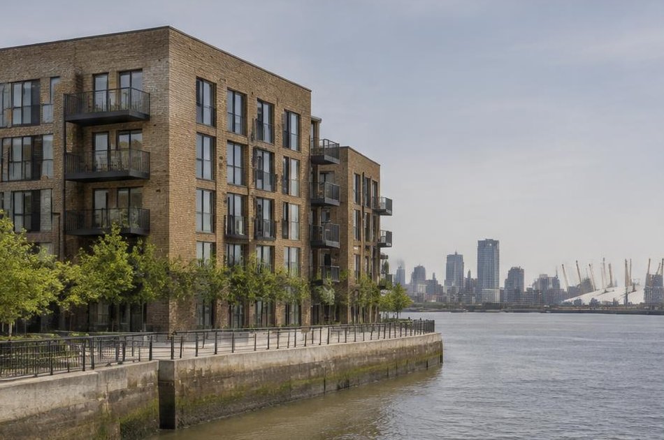 New riverside residential building on Charlton Riverside