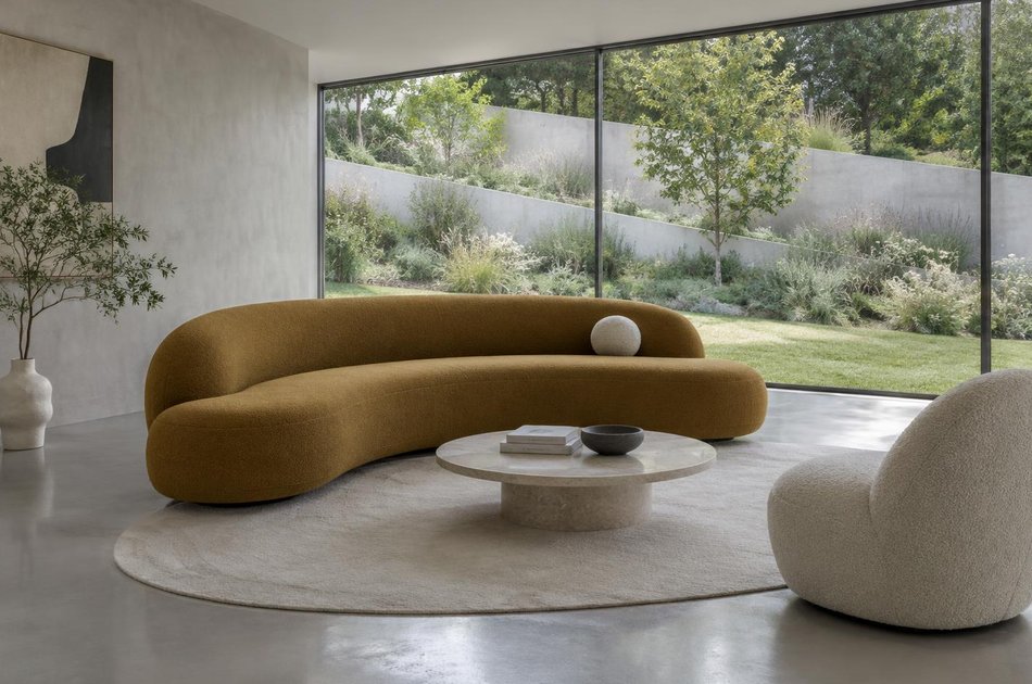 Contemporary living space opening onto a garden in Chipping Barnet