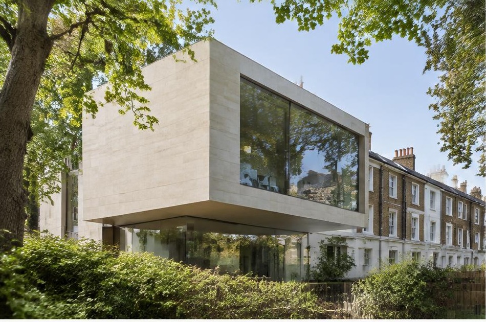 Bold contemporary residence beside period homes in Clapham