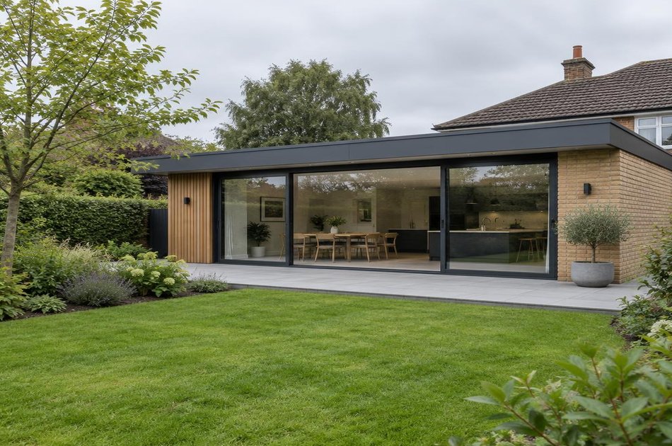 New contemporary rear extension in Cockfosters