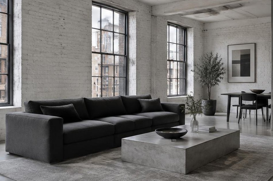 Refurbished interior of an old brick building in Deptford