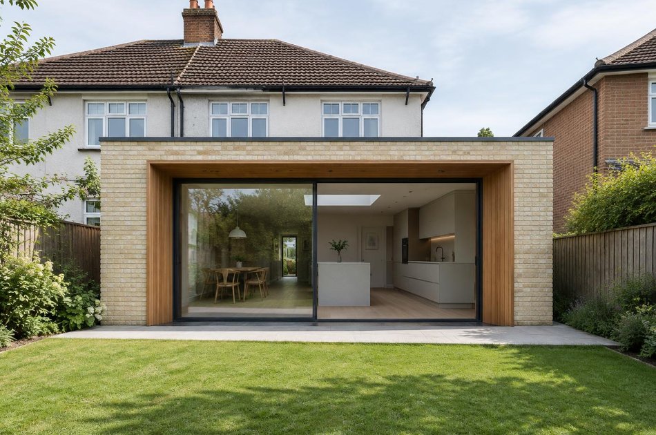 New contemporary rear extension in Edgware