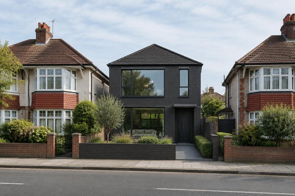 Contemporary house on a residential street in Edgware