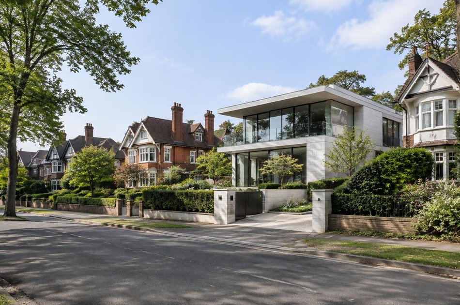 Contemporary house on a residential street in Emerson Park