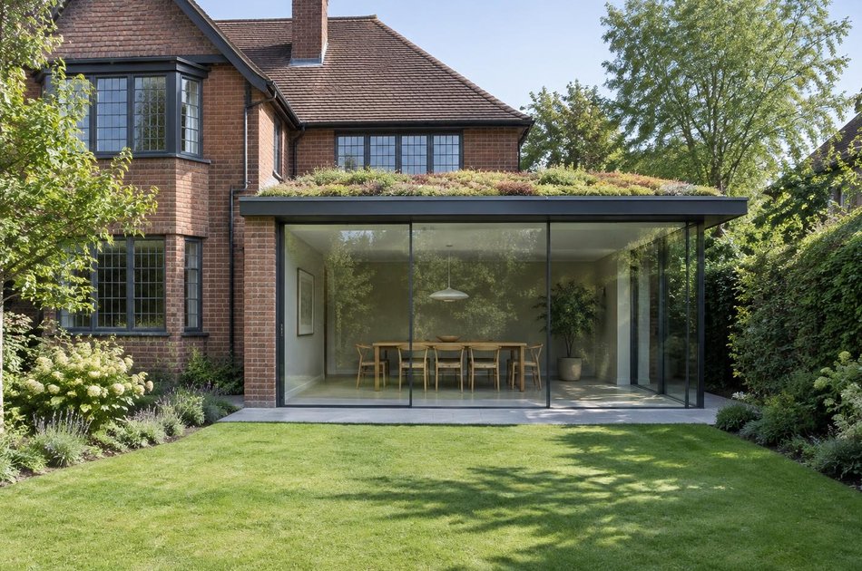 New contemporary rear extension in Hampstead Garden Suburb