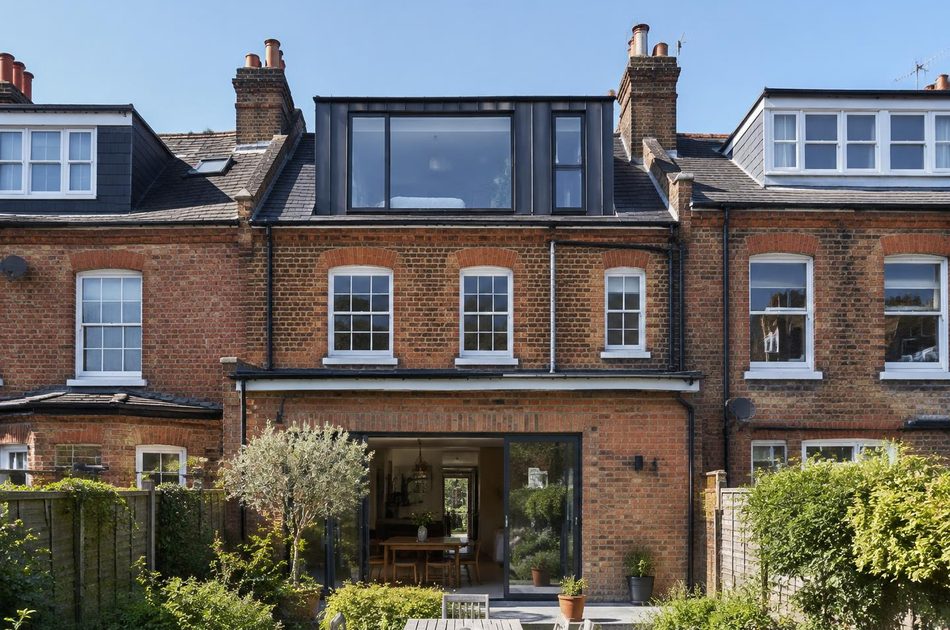 Metal-clad loft dormer on a row of Edwardian terraces in Hither Green
