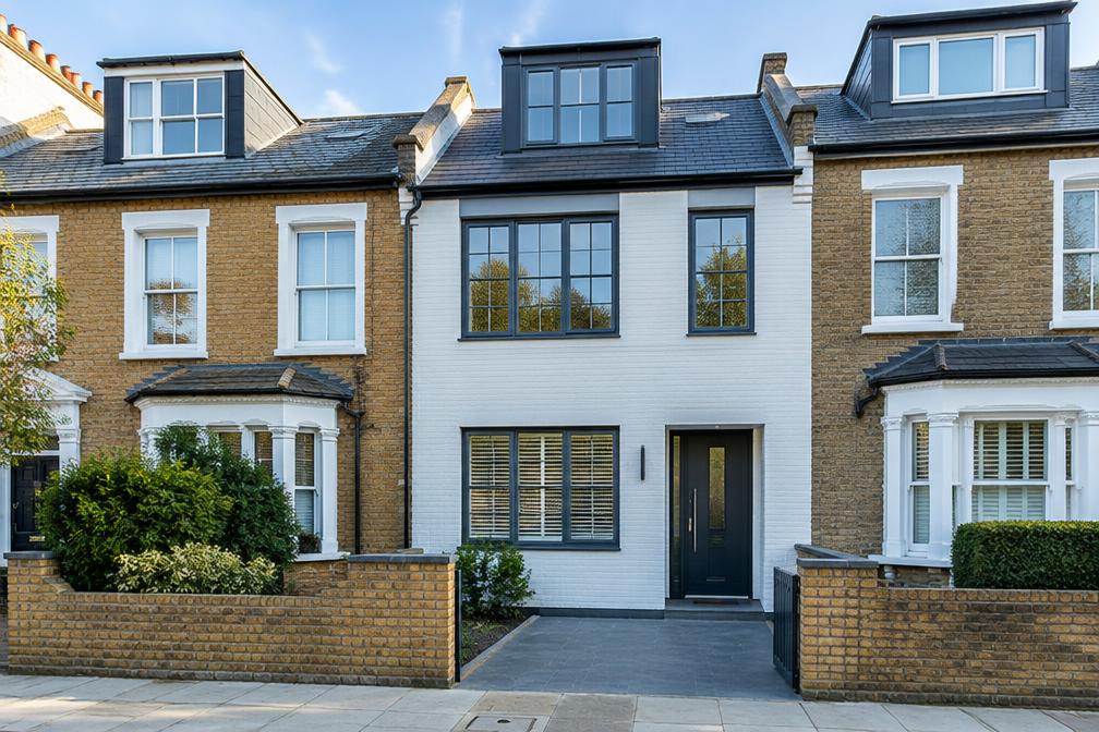 Modern townhouse frontage on an Ilford residential street in Ilford