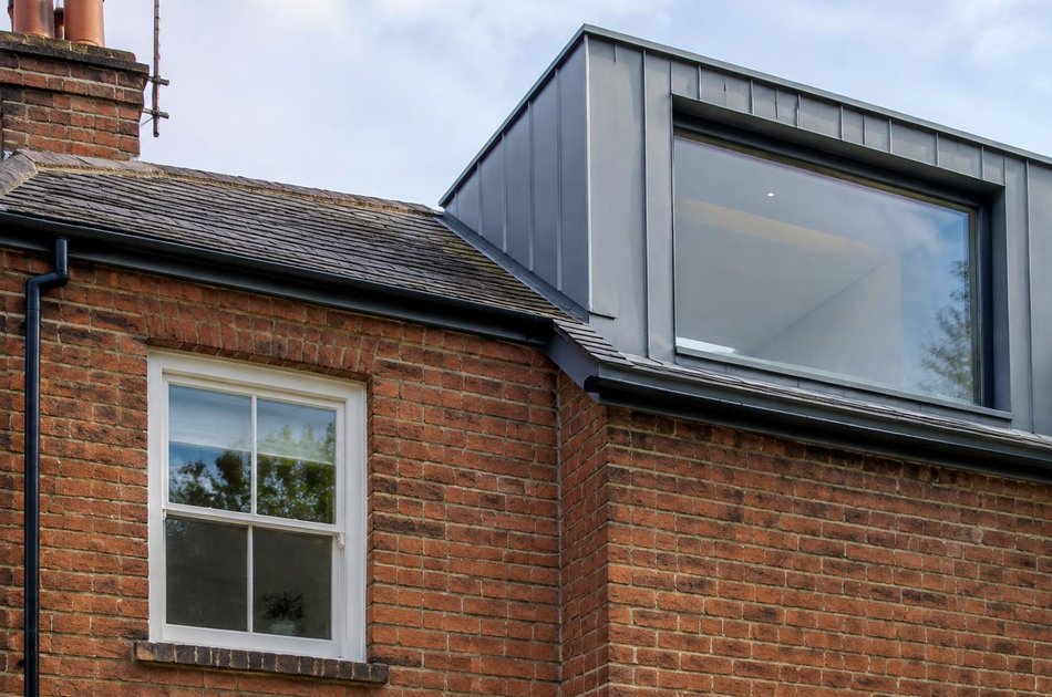 Period facade beside a new contemporary extension in Kenton