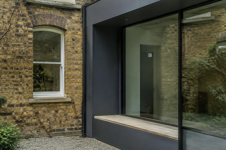 Period facade beside a new contemporary extension in Kilburn