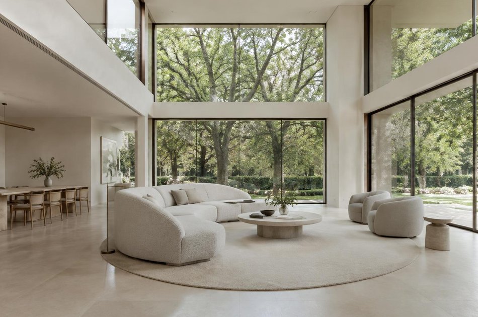 Contemporary living space opening onto a garden in South Croydon