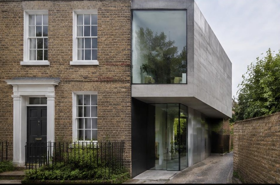 Retained historic facade meeting a bold contemporary residential addition in Twickenham