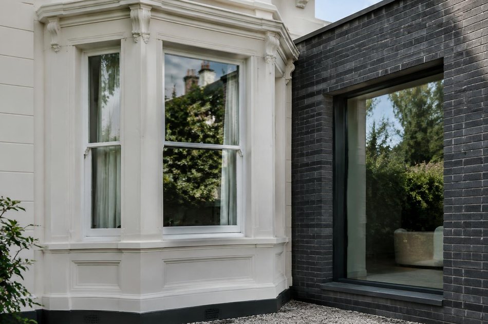 Period facade beside a new contemporary extension in Upper Norwood