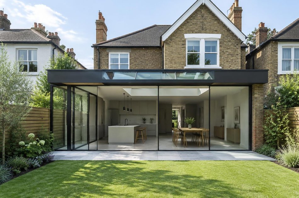 New contemporary rear extension in Whetstone